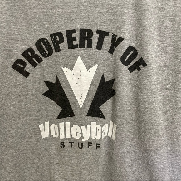 Volleyball Property Of Grey T-Shirt Unisex XL - Picture 2 of 6